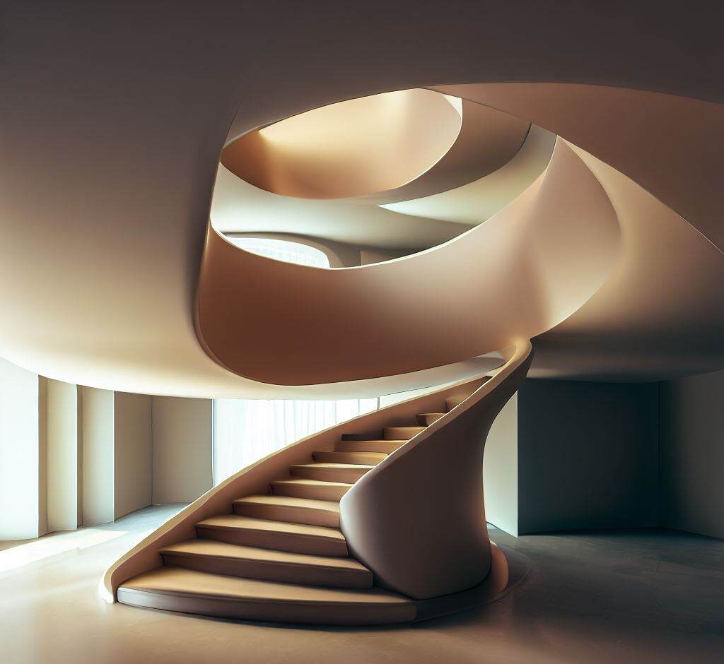 Aranżacja wnętrz ze schodami spiralnymi – przestrzeń i estetyka